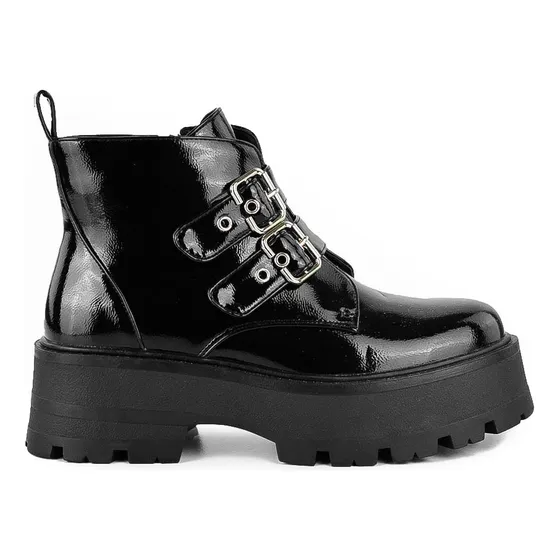 Bota Casual Con Hebilla Doble Korium Sarah