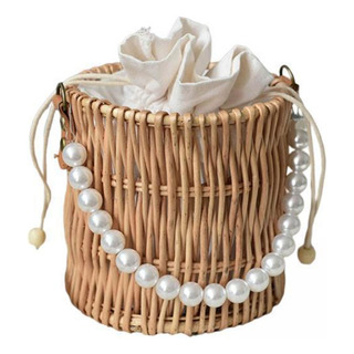 2 Bolso De Ratán Tejido Para Mujer Estilo Bohemio Cadena De 2 Bolso De Ratán Tejido Para Mujer Estilo Bohemio Cadena De