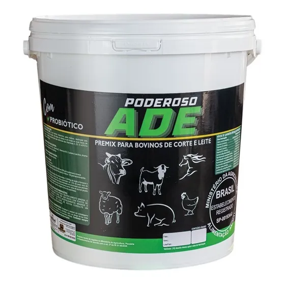 Vitaminas Ade Premix Em Pó Com A D3 E B12 Poderoso Ade 10kg