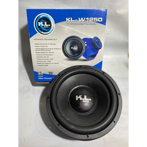 Bajo De Sonido Para Carro Kl-w1250/12/1200w/doble Bobina