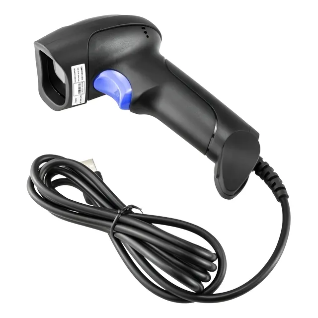 Lector Codigo Barras Alambrico, Inalambrico O Bluetooth Alámbrico Negro Usb