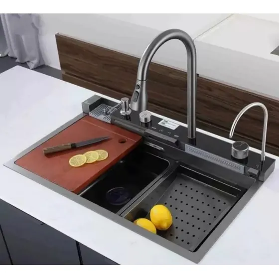 Fregadero Mulfuncional Una Tina Acero Inox75x46x20
