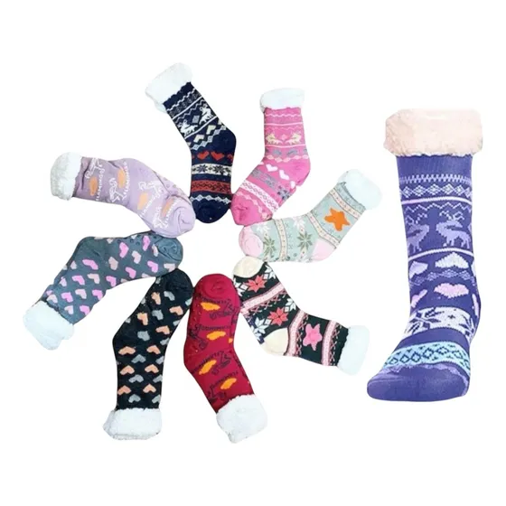 Pack 3 Pantufla Calcetín Mujer Chiporro Antideslizante Polar Surtidos 38-42