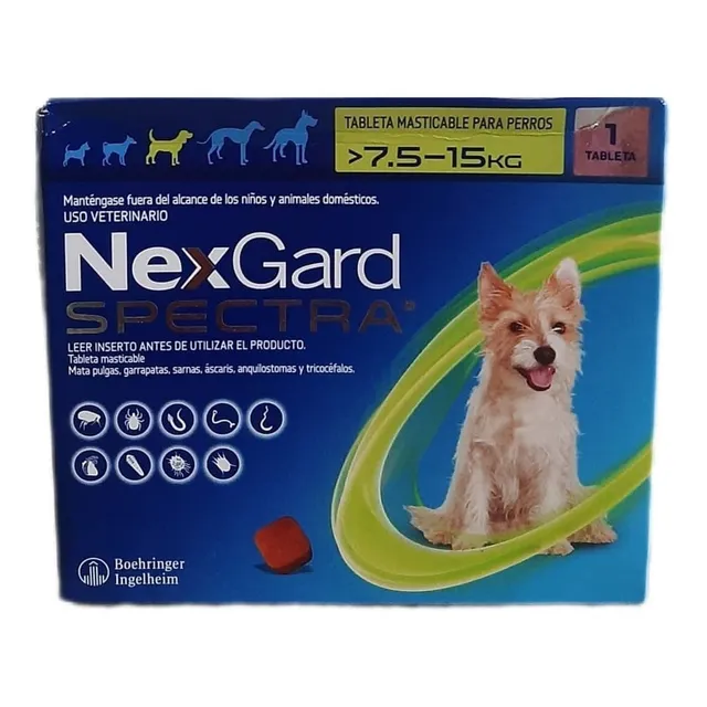 Nexgard - Perros Spectra 7.5--15 Kg