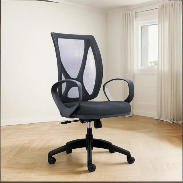 Silla De Oficina Ejecutiva Alma Black Ergonómica Tap.mesh