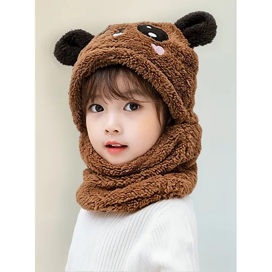 Gorro Tipo Bufanda Frio Abrigador Niños-entrega Ya