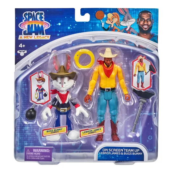 Space Jam - Lebron James Y Bugs Bunny Pack 2 Figuras Acción