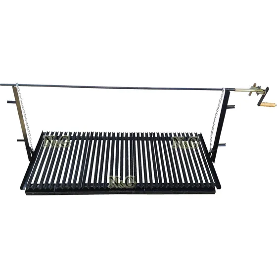Herraje Parrilla Hierro Angulo Enlozado 1.20 X 0.60 3.2 Mm