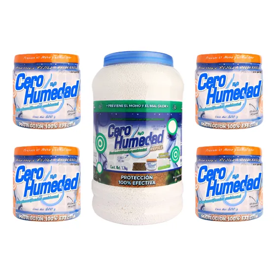 Cero Humedad 3.2 Kg Mas 4 Rejillas Rellenables De 300 Grs