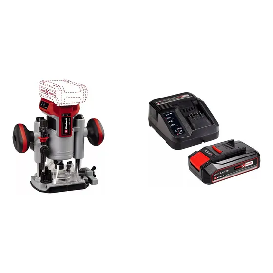 Router Inalambrico Fresadora 18v Einhell + Starter Kit 2,5 
