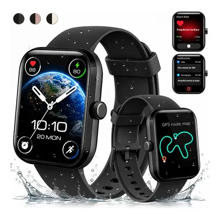 Relógio Inteligente Smartwatch GPS Autônomo Chamadas Bluetooth NOVANTE Moda Digi