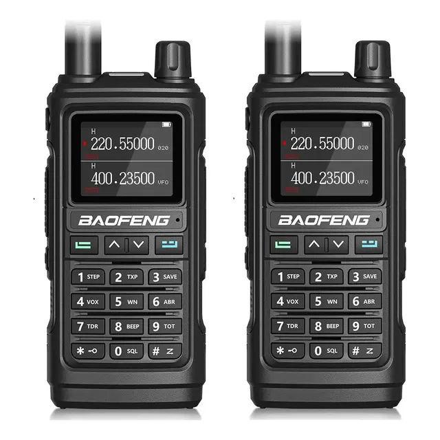2 Radio Walkie Talkie Baofeng Uv17 Uhf/vhf 1000 Canale Negro Bandas de frecuencia 20.5KHz | 12.5KHz