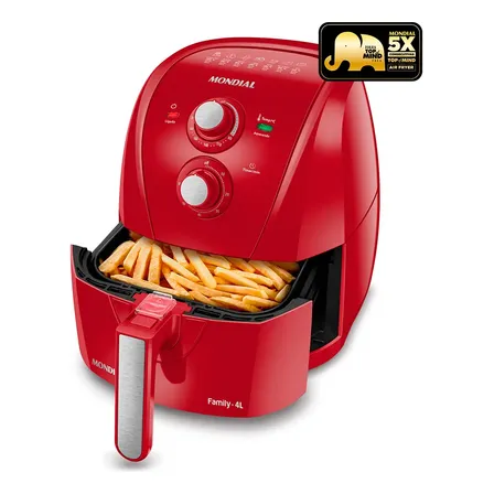 Fritadeira Sem Óleo Air Fryer 4L Mondial 1500W - AFN-40-FR