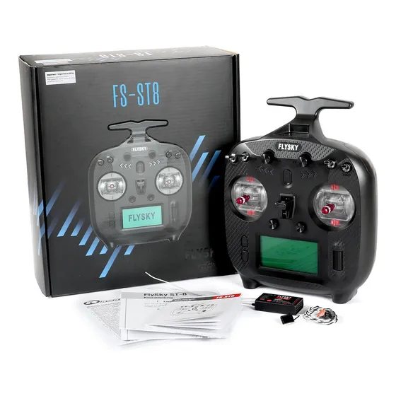 Rádio Flysky Fs-st8 2.4ghz 8 Canais + Receptor Fs-sr8