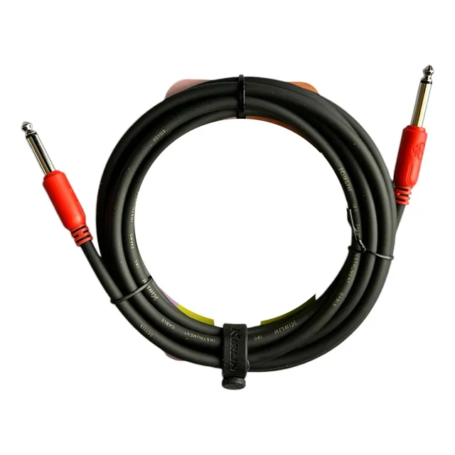 Cable Instrumento Plug 6,3 Mono A 6,3 Mono 3m Negro C Rojo