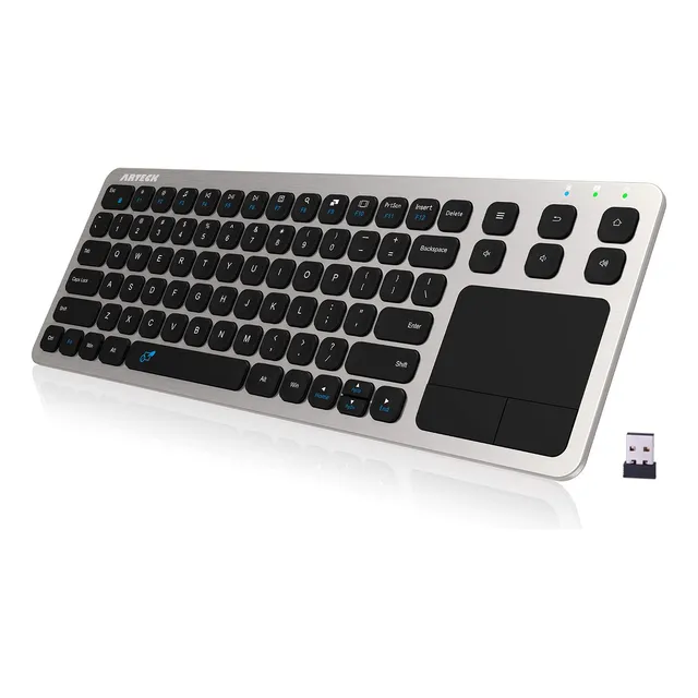 Teclado Táctil Inalámbrico Arteck Hw197 Para Computadora Sma
