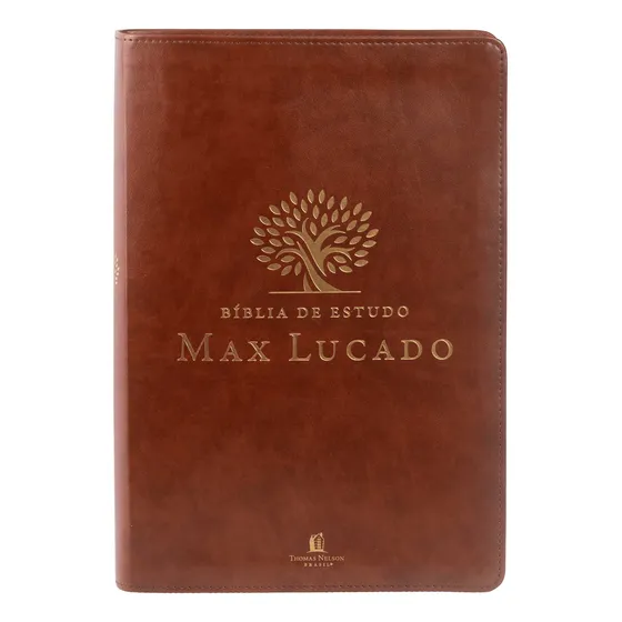 Livro Bíblia De Estudo Max Lucado (nvi, Capa Em Courosoft Ma