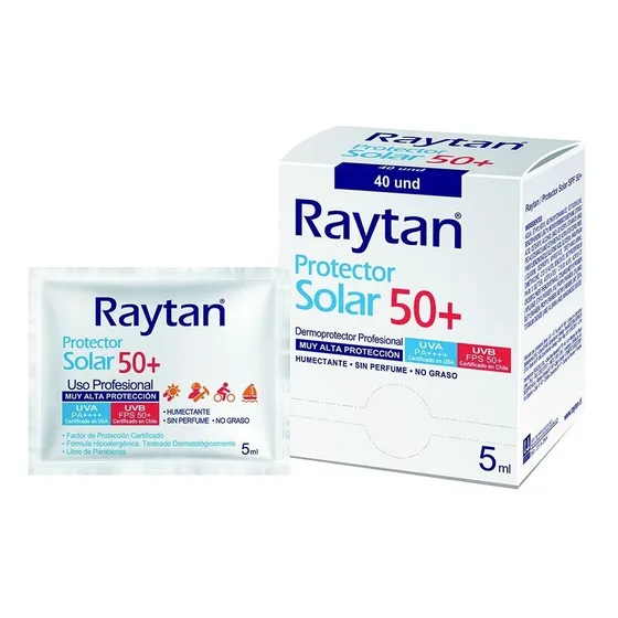 Raytan Dermoprotector Solar Fps 50 Sachet 5 Ml. 40 Unidades