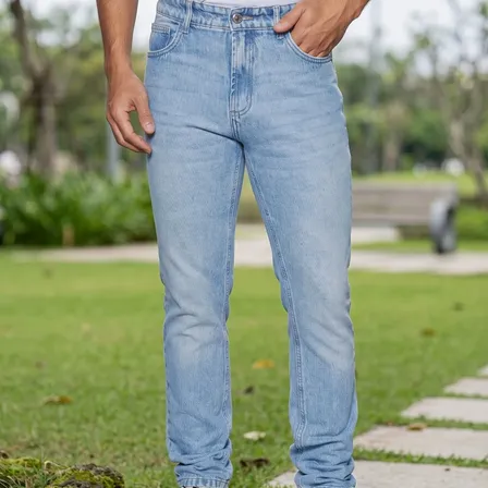 Calça Hering Masculina Skinny Marrom-claro Lisa 40