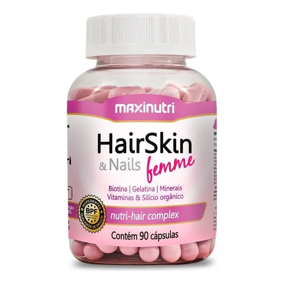 Hair Skin Y Nails Femme Maxinutri 90 Capsulas Full Belleza 
