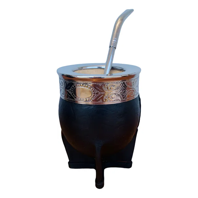 Mate Imperial De Acero Inoxidable + Bombilla Pico De Loro
