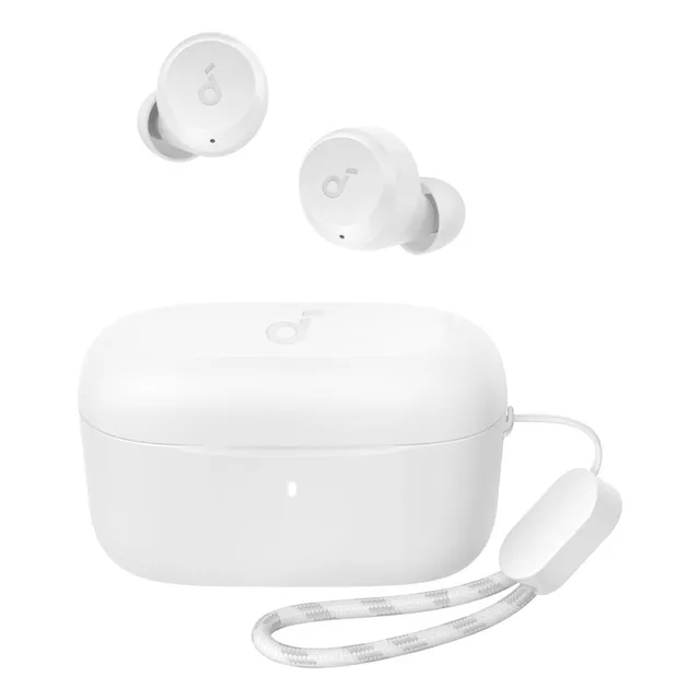 Audífonos Bluetooth Soundcore A20i in Ear Audífonos Cancelacion de Ruido Activa 28 Horas de Calidad de Sonido sin Pérdida Soporte de Carga Rápida Bluetooth 5.3 Audífonos Manos Libres color blanco