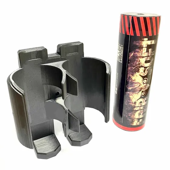 Coldre Para Granada De Fumaça Fairsoft 2 Slots 44mm Diametro
