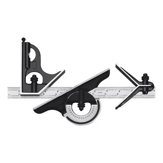 Escuadra Combinada 300mm Starrett Color Negro/plateado