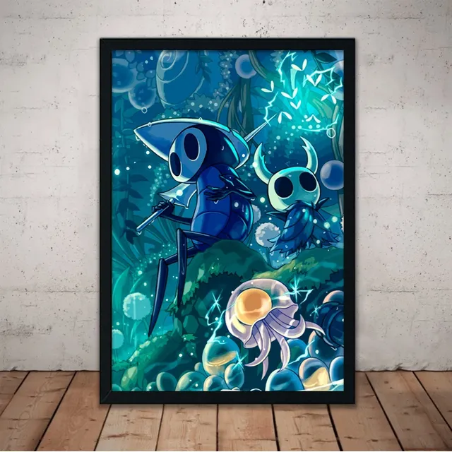 Cuadro Hollow Knight Marco Madera Vidrio 51x36cm Hk11