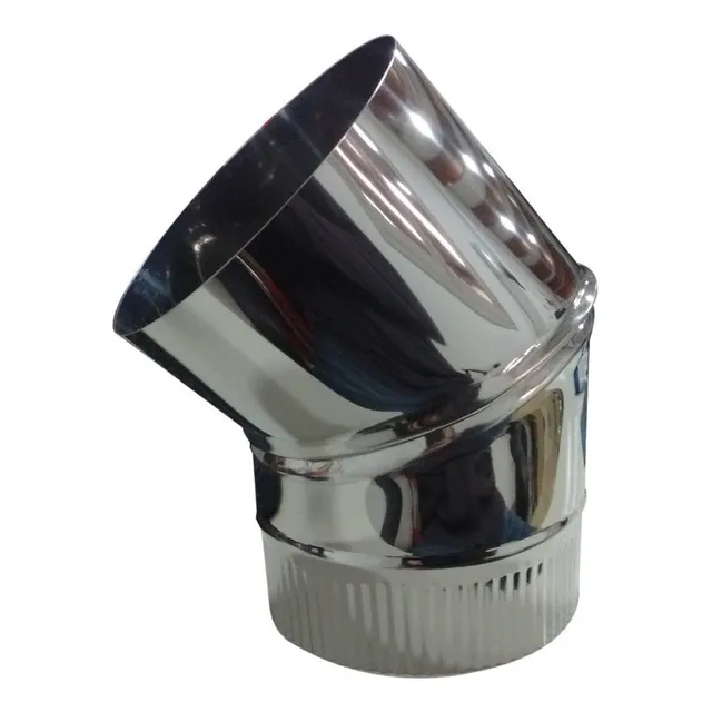 Codo 45° De 6'' Acero Inoxidable Para Salamandras Tromen