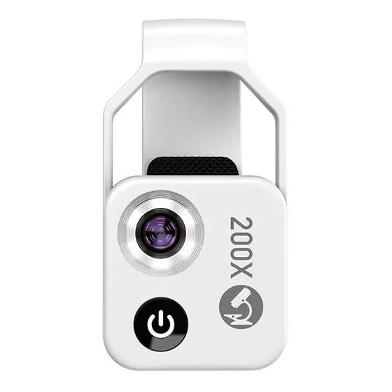 Lupa De Aumento 200x Con Led Móvil Universal