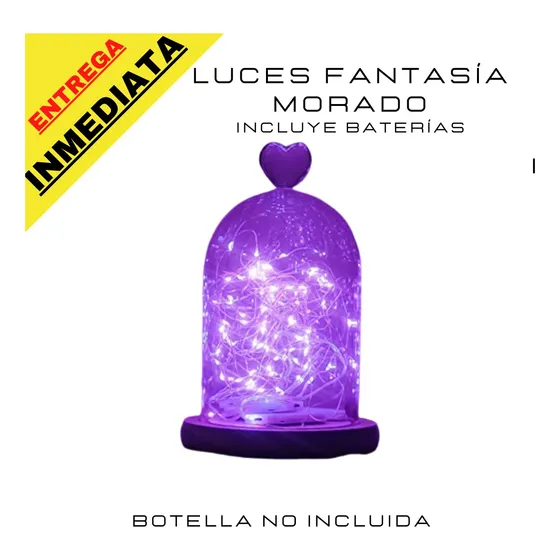 Luces Led Torta Fantasía Hadas Boda Vintage Fiesta Moradas