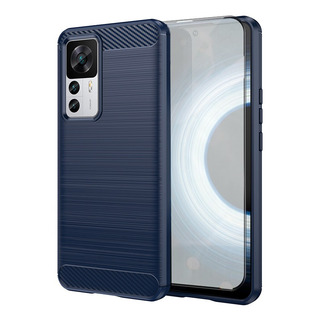 Capa Para Xiaomi 12t Pro Textura Escovada Com Vidro Filme Capa Para Xiaomi 12t Pro Textura Escovada Com Vidro Filme