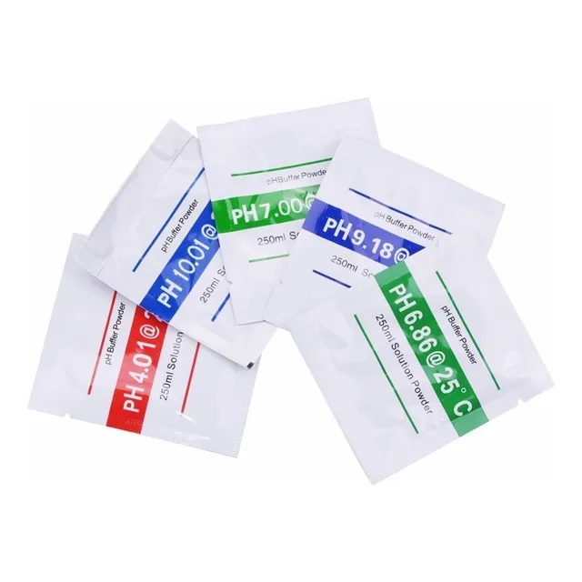 Solución Buffer Calibrar Medidor Ph Peachimetro - Kit 5 En 1
