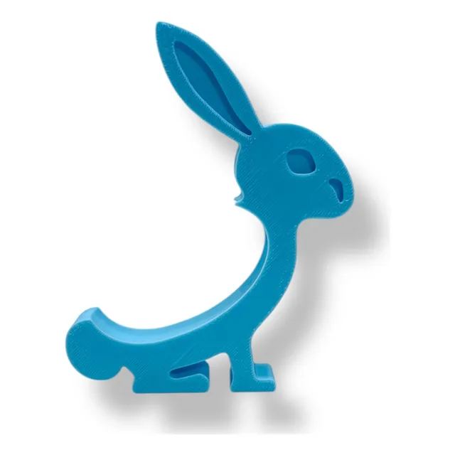 Conejo Pascua Porta Huevo Soporte Plástico 3d Sin Huevo
