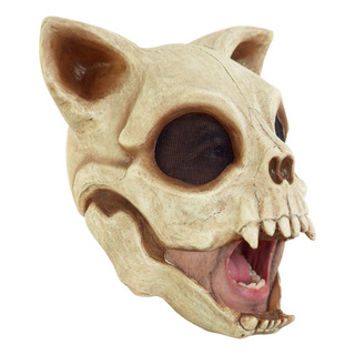 Máscara De Cráneo Esqueleto Gato Cat Skull Disfraz Halloween Máscara De Cráneo Esqueleto Gato Cat Skull Disfraz Halloween