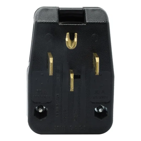 Clavija De Doble Tensión 10 X 6.7 X 8 Cm Negro Leviton