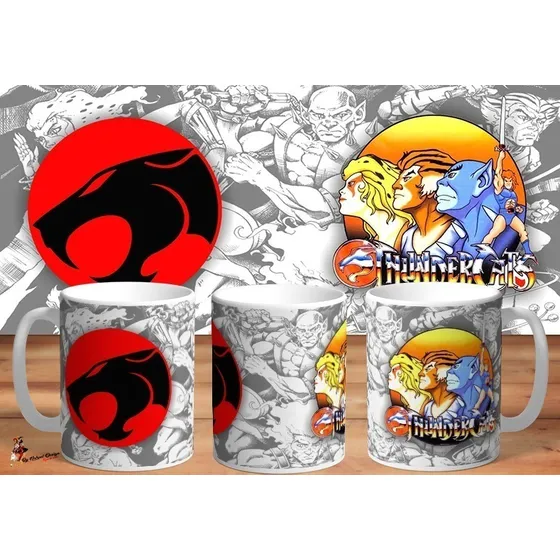 Taza De Ceramica Thundercats Retro 4k Art