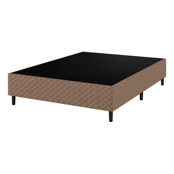 Base Box Casal 138x188x38 Marrom Clio Umaflex