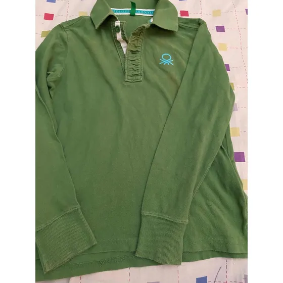 Chemise Manga Larga Benetton Talla 7/8. Usada.