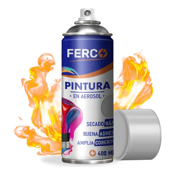 Pintura En Spray / Aerosol De Alta Temperatura 400cc Ferco