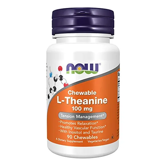 Supplement Now L-teanina 100 Mg Con Inositol Y Taurina 90 Ch