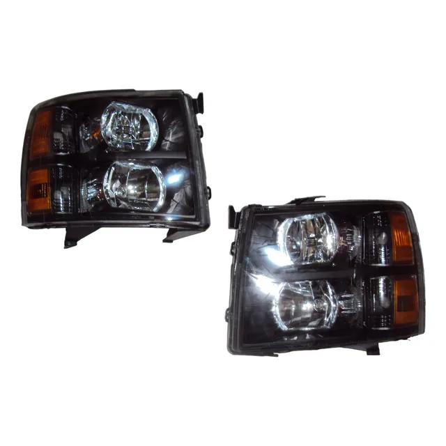 Faro Chevrolet Silverado 2008-2016 Fondo Negro (set) 