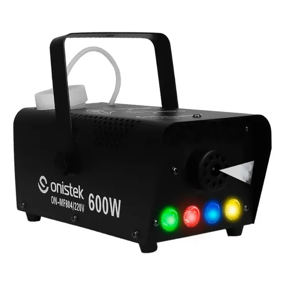 Máquina Fumaça 220v 600w Eventos Canhão 4 Leds Rgb Colorido