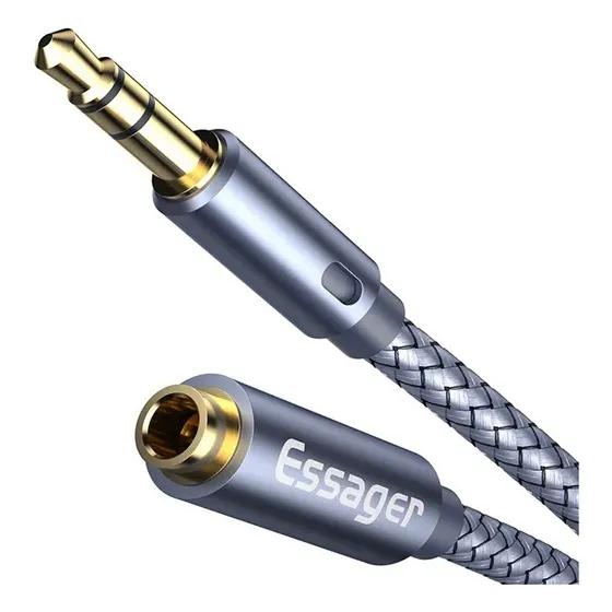 Cabo Extensor P2 Essager 3.5mm Macho Para Fêmea 5 Metros
