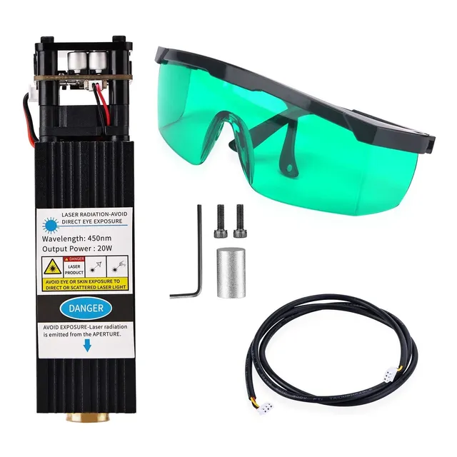 Modulo Grabador Laser 450 Nm Pwm Ttl Cnc Diy Grabado 20