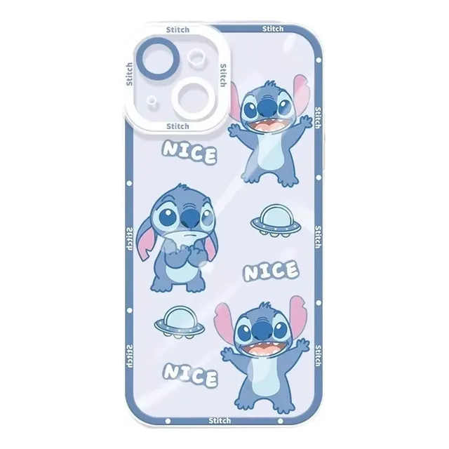 Bonita Funda De Teléfono Disney Stitch For iPhone 15, 14 Y