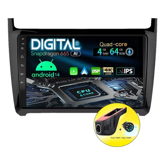 Radio Pantalla Android Volkswagen Polo 2008/18