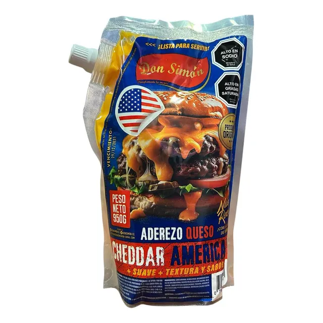 Salsa Sabor Queso Cheddar Americano 950g Don Simón - Lireke