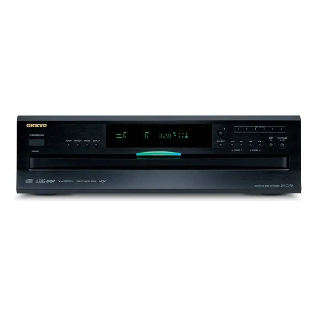 Onkyo Dxc390 Cargador De 6 Cd,negro Dx-c390